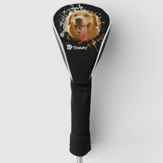 Aangepaste huisdierfoto & naam golfheadcover
