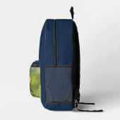 Aangepaste huisdierfoto Navyblauw Bedrukte Rugzak (Rechts)