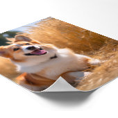 Aangepaste huisdierfoto poster (Hoek)