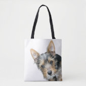 Aangepaste huisdierfoto tote bag (Voorkant)