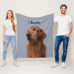 Aangepaste huisdierfoto voor mama papa kat mama fleece deken