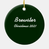 Aangepaste huisdierherdenkingsornament - Foto- her Keramisch Ornament (Achterkant)