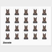 Aangepaste huisdiernaam Duitse Herdershond Sticker (Vel)