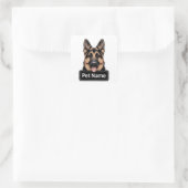 Aangepaste huisdiernaam Duitse Herdershond Sticker (Tas)