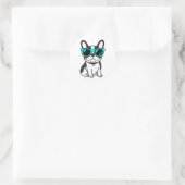 Aangepaste huisdiernaam Franse Bulldog Sticker - P (Tas)