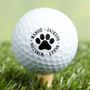 Aangepaste huisdiernaam monogram golfballen