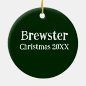 Aangepaste huisdierornament - Gepersonaliseerd fot Keramisch Ornament (Achterkant)