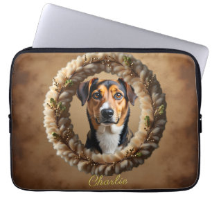 Aangepaste huisdierportret – Upload gewoon een sim Laptop Sleeve