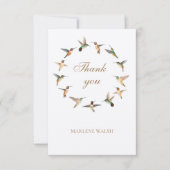 Aangepaste Hummingbird Bedankkaart (Voorkant)