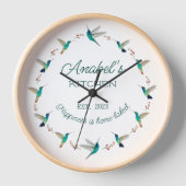 Aangepaste Hummingbird Clock (Voorkant)