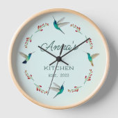 Aangepaste Hummingbird Clock (Voorkant)