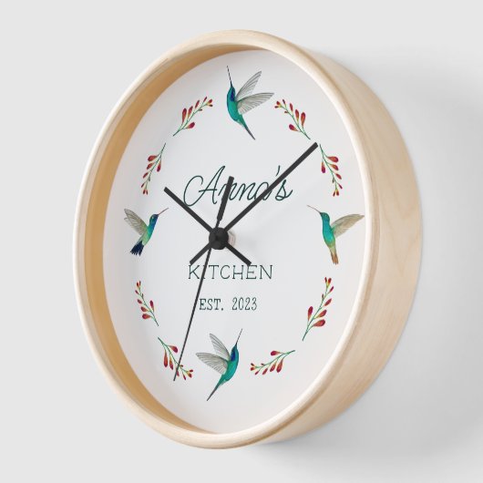 Aangepaste Hummingbird Clock (Hoek)