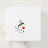 Aangepaste Hummingbird Favorietags Bedankjes Labels (In situ)