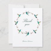 Aangepaste Hummingbird Hartelijk dank Kaart (Voorkant)