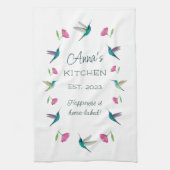 Aangepaste Hummingbird Kitchen Towel Theedoek (Verticaal)