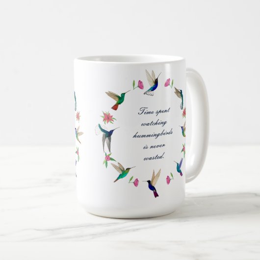 Aangepaste Hummingbird Koffiemok (Voorkant rechts)