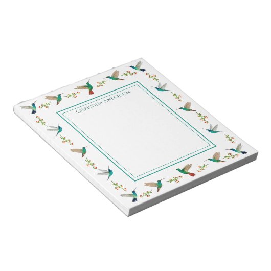 Aangepaste Hummingbird-laptop Notitieblok (Schuin)