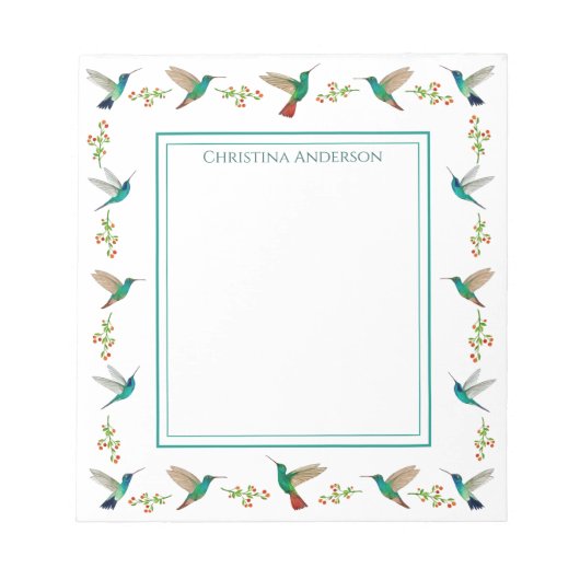 Aangepaste Hummingbird-laptop Notitieblok (Voorkant)