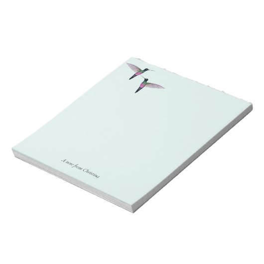 Aangepaste Hummingbird-laptop Notitieblok (Linkerzijde)