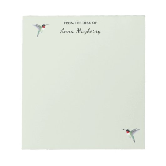 Aangepaste Hummingbird-laptop Notitieblok (Voorkant)