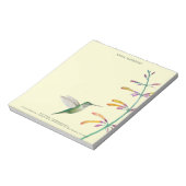 Aangepaste Hummingbird Notitieblok (Linkerzijde)