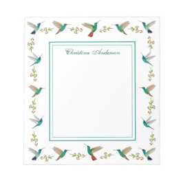 Aangepaste Hummingbird Notitieblok