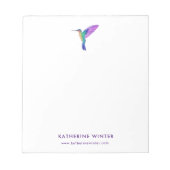 Aangepaste Hummingbird Notitieblok (Voorkant)