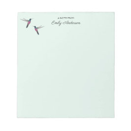 Aangepaste Hummingbird Notitieblok