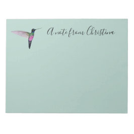 Aangepaste Hummingbird Notitieblok