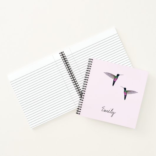 Aangepaste Hummingbird Notitieboek (Binnen)