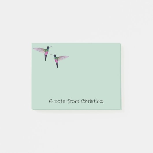 Aangepaste Hummingbird notities Post-it® Notes (Voorkant)