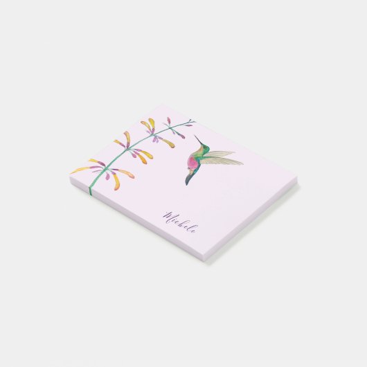 Aangepaste Hummingbird Post-it® Notes (Schuin)