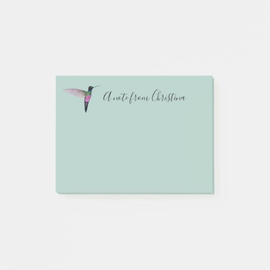 Aangepaste Hummingbird Post-it® Notes (Voorkant)