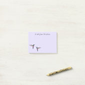 Aangepaste Hummingbird Post-it Notes (Op bureau)