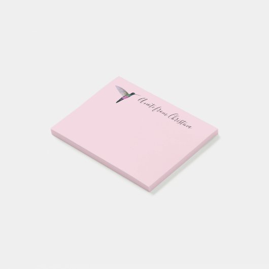Aangepaste Hummingbird Post-it Notes (Schuin)