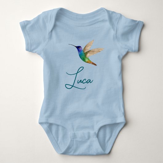 Aangepaste Hummingbird Romper (Voorkant)