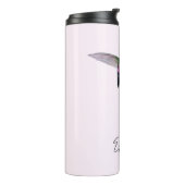 Aangepaste Hummingbird Roze Thermosbeker (Gedraaid links)