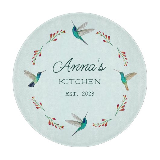 Aangepaste Hummingbird Snijplank (Voorkant)