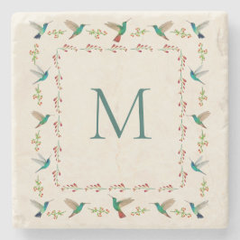 Aangepaste Hummingbird Stenen Onderzetter