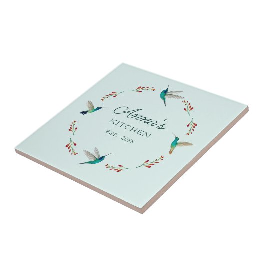 Aangepaste Hummingbird Tegeltje (Zijkant)