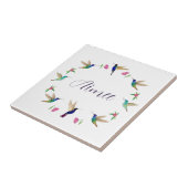 Aangepaste Hummingbird Tegeltje (Zijkant)