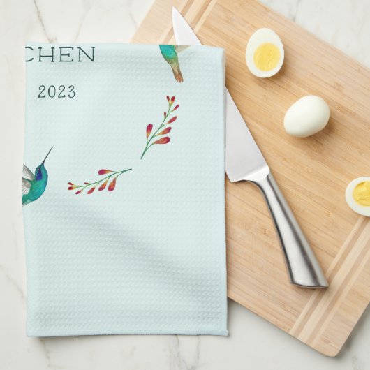 Aangepaste Hummingbird Theedoek (Quarter Fold)