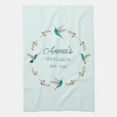 Aangepaste Hummingbird Theedoek (Verticaal)