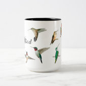 Aangepaste Hummingbird Two-Tone Koffee Mok (Center)