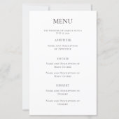 Aangepaste Hummingbird Wedding Menu (Voorkant)