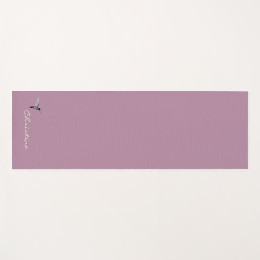 Aangepaste Hummingbird Yogamat (Voorkant (horizontaal))