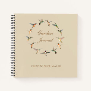 Aangepaste Hummingbirds Garden Journal Notitieboek