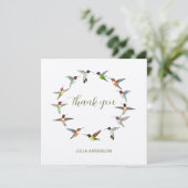 Aangepaste Hummingvogels Dank je wel Bedankkaart (Staand voorkant)