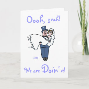 Aangepaste humoristische bruiloft nodigt Sjabloon 