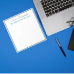 Aangepaste, humoristische notitiepad van Retiree Notitieblok<br><div class="desc">Geweldig cadeau voor nieuwe gepensioneerden!</div>